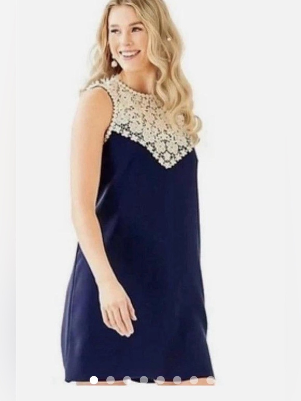 Lilly Pulitzer Size 14 Sleeveless Blue Nala Soft Shift Dress